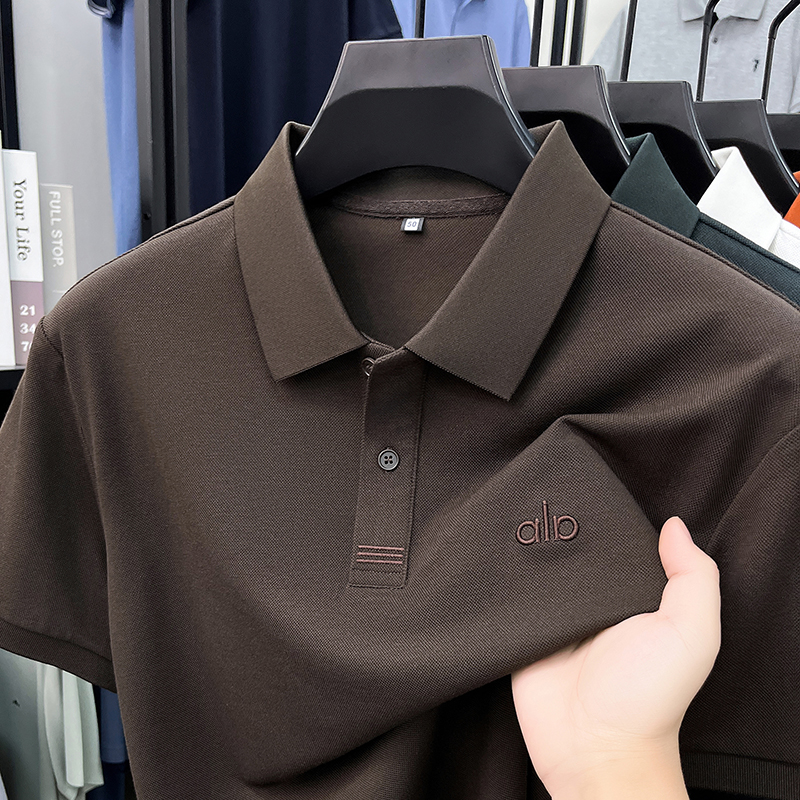 Polo Shirt Pique - High end brand silk cotton short