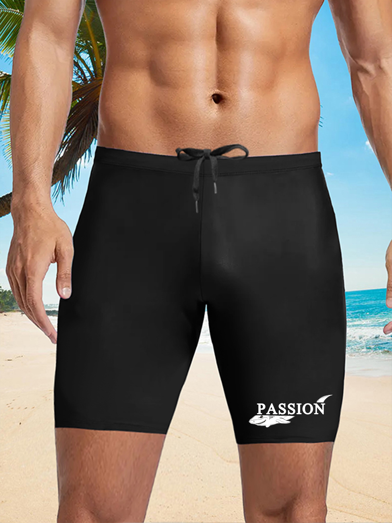 Swim Trunk Quick Dry - Casual Tight Printed Swim Trunks, Adjustable