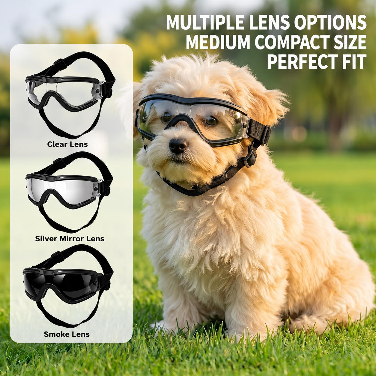 Sunglass Retainer Cord - Dog Goggles for Small Medium Dogs