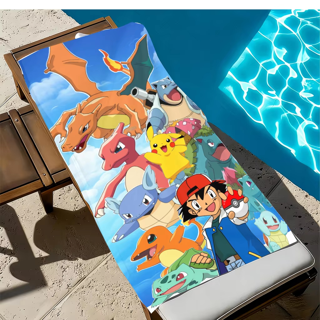 1pc Extra Large Pokemon Microf - Beach Towel Large บทวิจารณ์และราคา