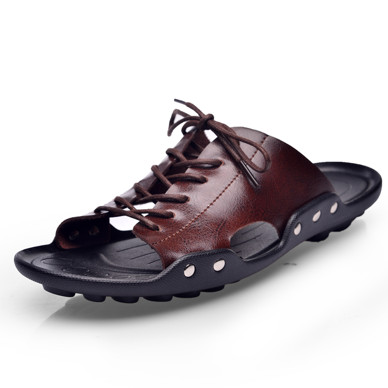 Summer Tide Mens Slippers Brit - Flip Flop Leather Men บทวิจารณ์และราคา