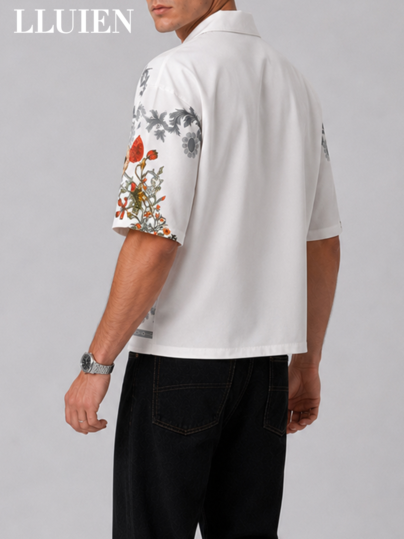 LLUIEN 2026 Summer New Fashion - Resort Shirt Floral บทวิจารณ์และราคา