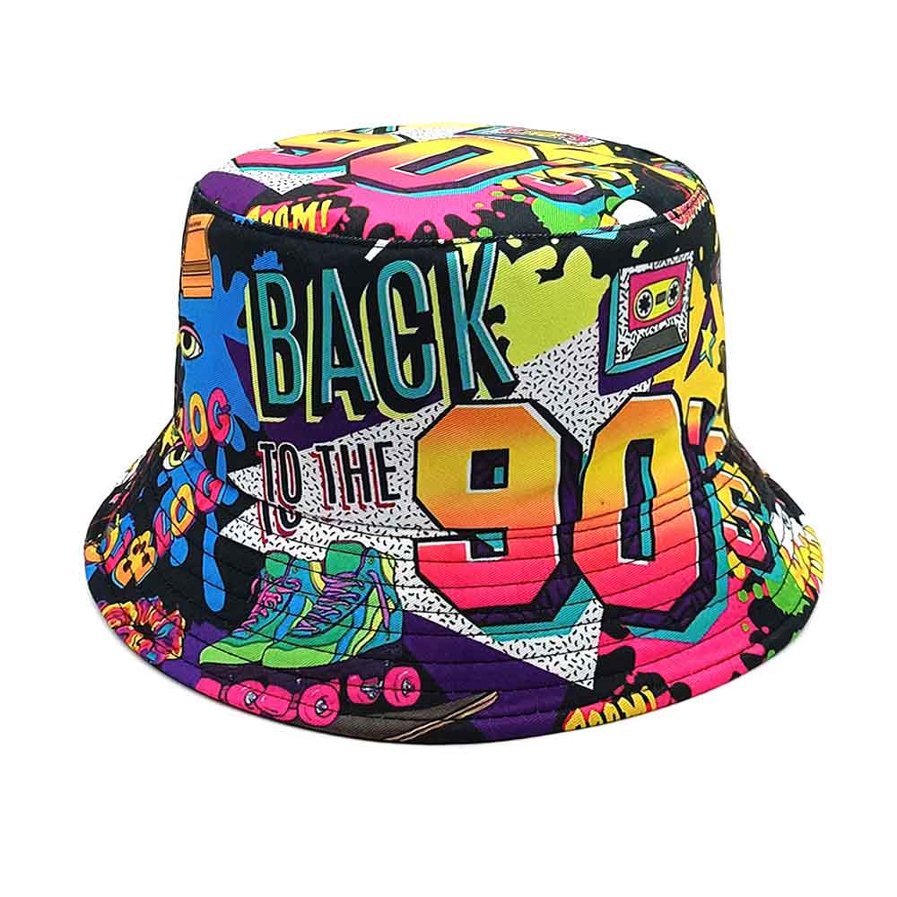 Retro 80 90s vintage Bucket Ha - Packable Hat Nylon บทวิจารณ์และราคา