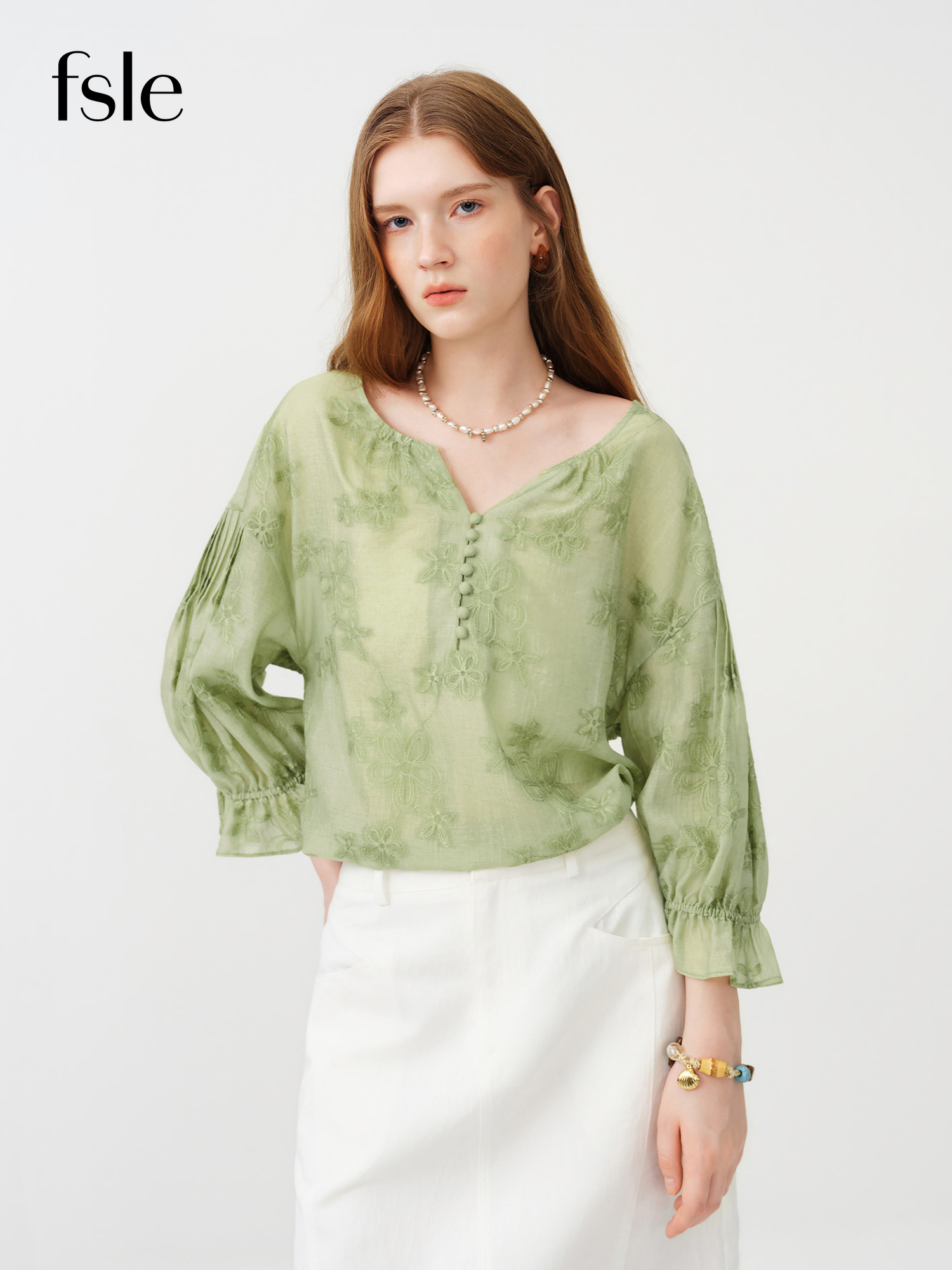 FSLE 2026 Summer Women's Relax - Resort Shirt Floral บทวิจารณ์และราคา