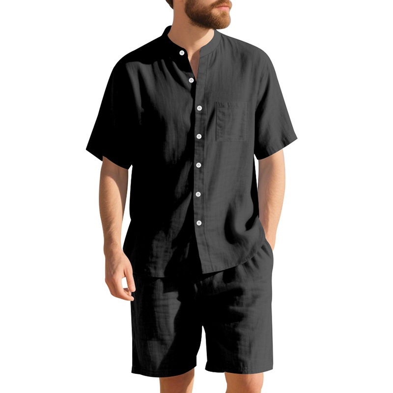 Summer Men's Linen Loose-Fit S - Linen Shirt Breathable บทวิจารณ์และราคา