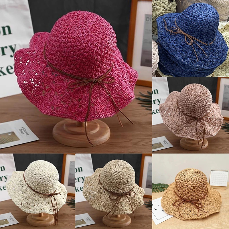 Handwoven Straw Sun Hat – Wome - Bucket Hat Straw บทวิจารณ์และราคา