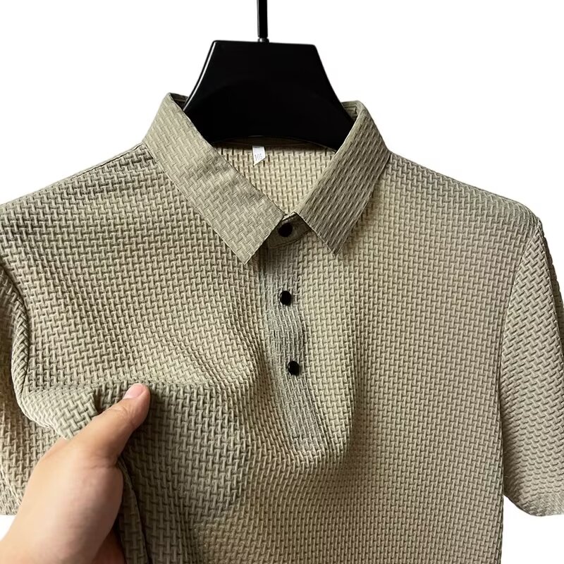 Summer New Men's Lop-up Hollow - Polo Shirt Pique บทวิจารณ์และราคา