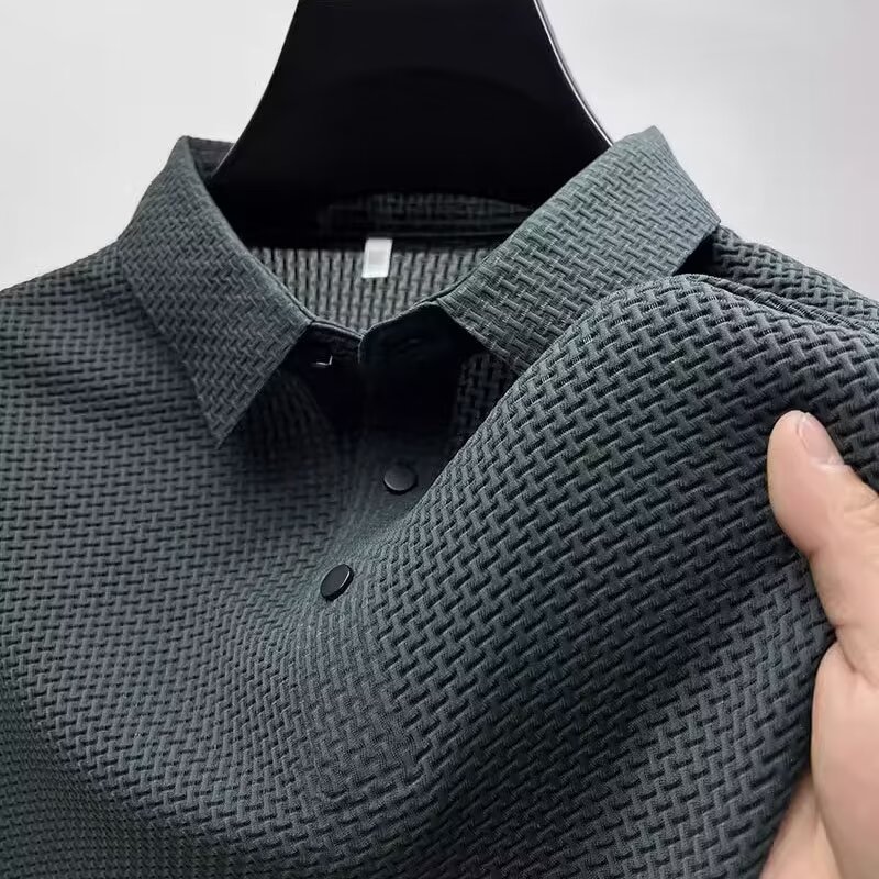 Summer New Men's Lop-up Hollow - Polo Shirt Pique บทวิจารณ์และราคา