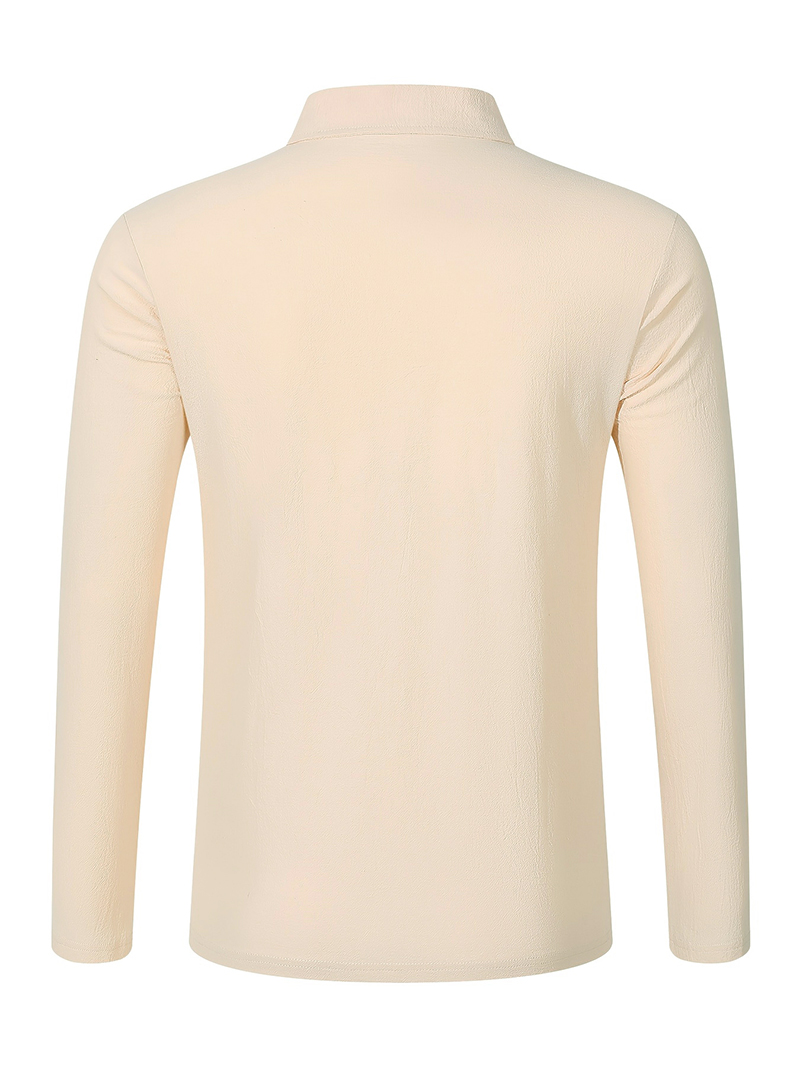 Men's Linen Blend Long Sleeve  - Linen Shirt Breathable บทวิจารณ์และราคา
