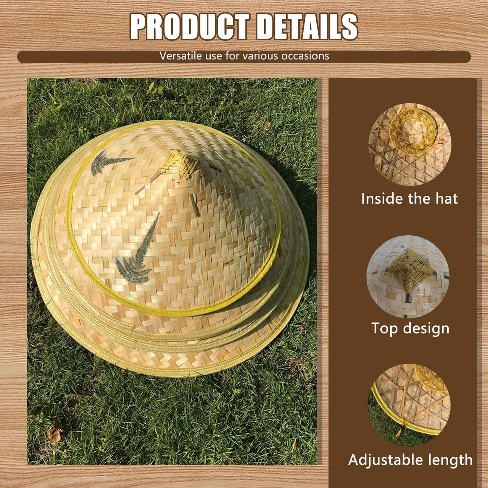 Chinese Straw Hat Handmade Rat - Bucket Hat Straw บทวิจารณ์และราคา