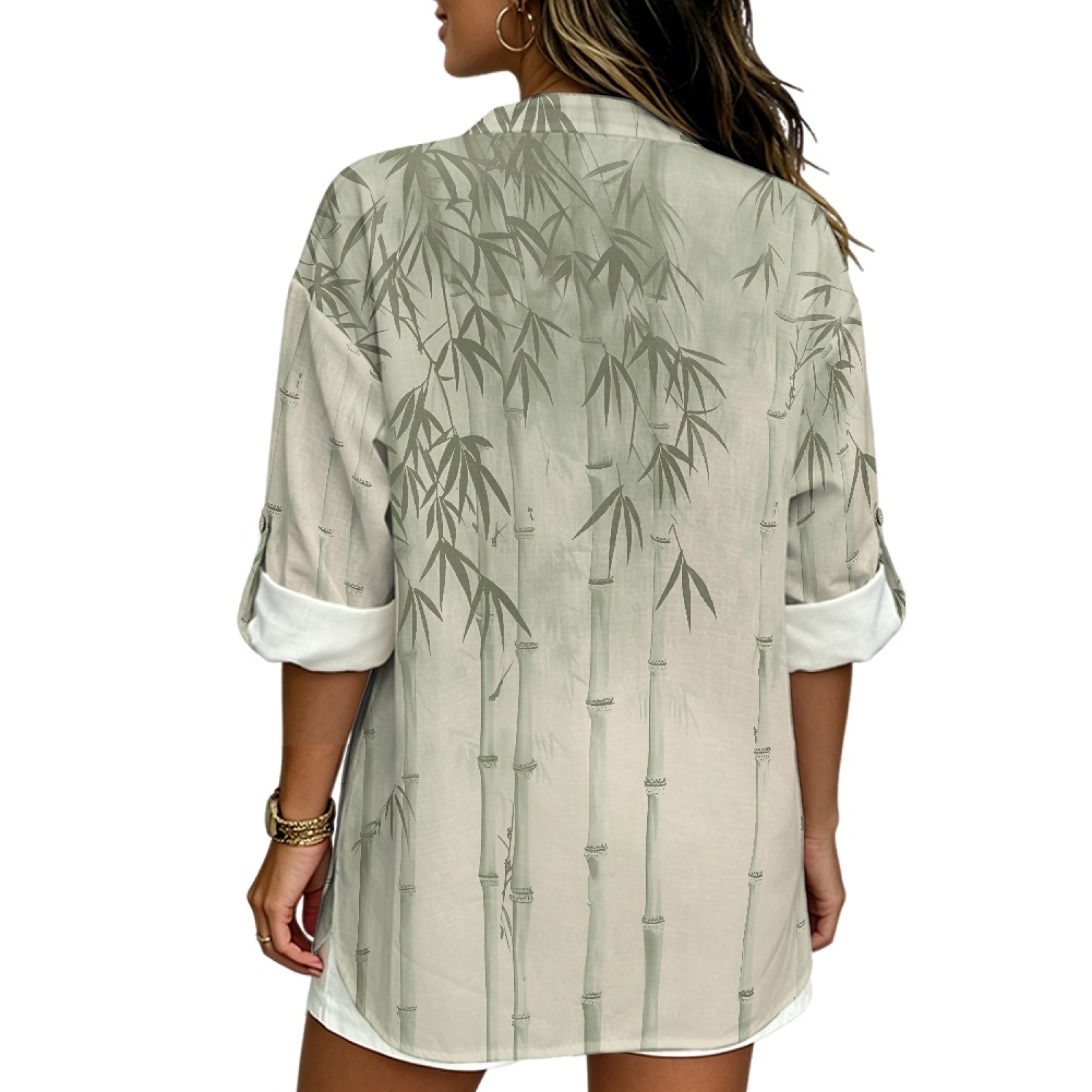 INSTANTARTS Women'S Linen V-Ne - Linen Shirt Breathable บทวิจารณ์และราคา