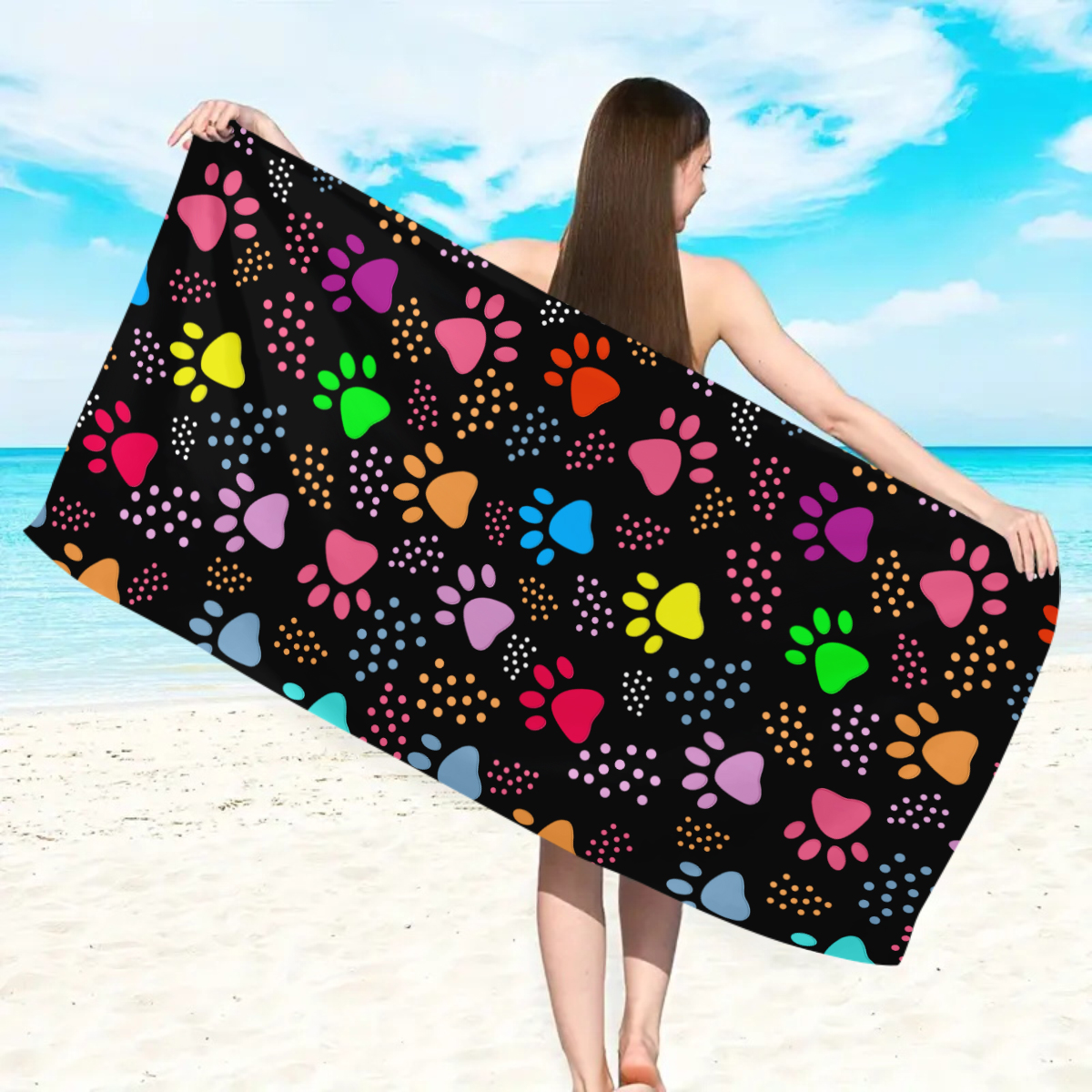 1pc Bohemian Large Beach Towel - Beach Towel Large บทวิจารณ์และราคา