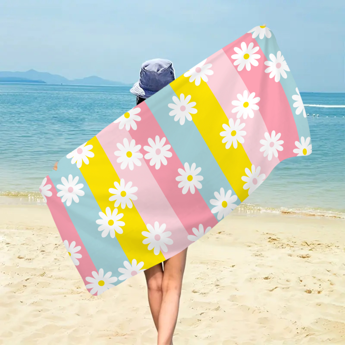 1pc Bohemian Large Beach Towel - Beach Towel Large บทวิจารณ์และราคา