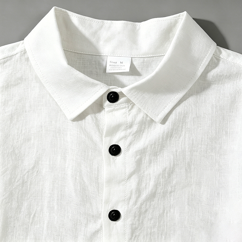 Men Linen Two Piece Outfit Sho - Linen Shirt Breathable บทวิจารณ์และราคา