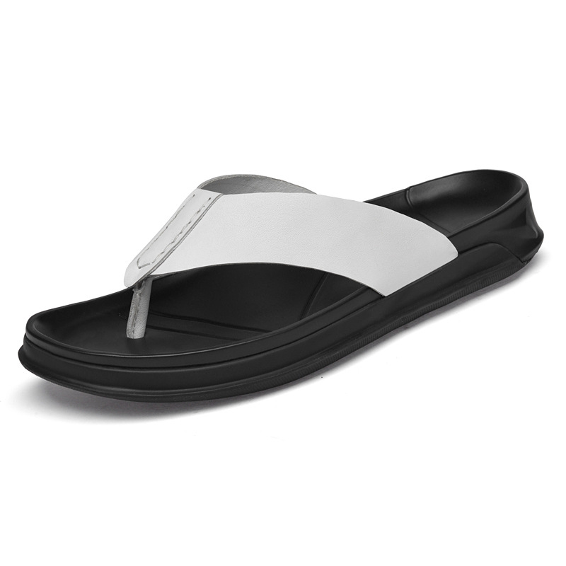 Men's Summer Genuine leather S - Flip Flop Leather Men บทวิจารณ์และราคา