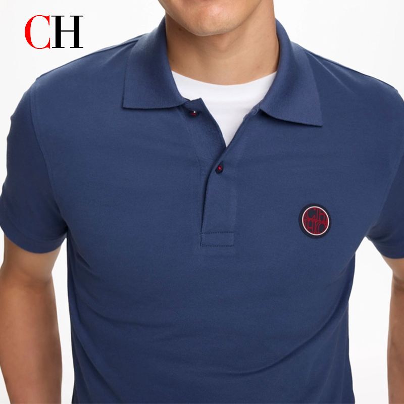 CH Red Accent Circular Rubber  - Polo Shirt Pique บทวิจารณ์และราคา