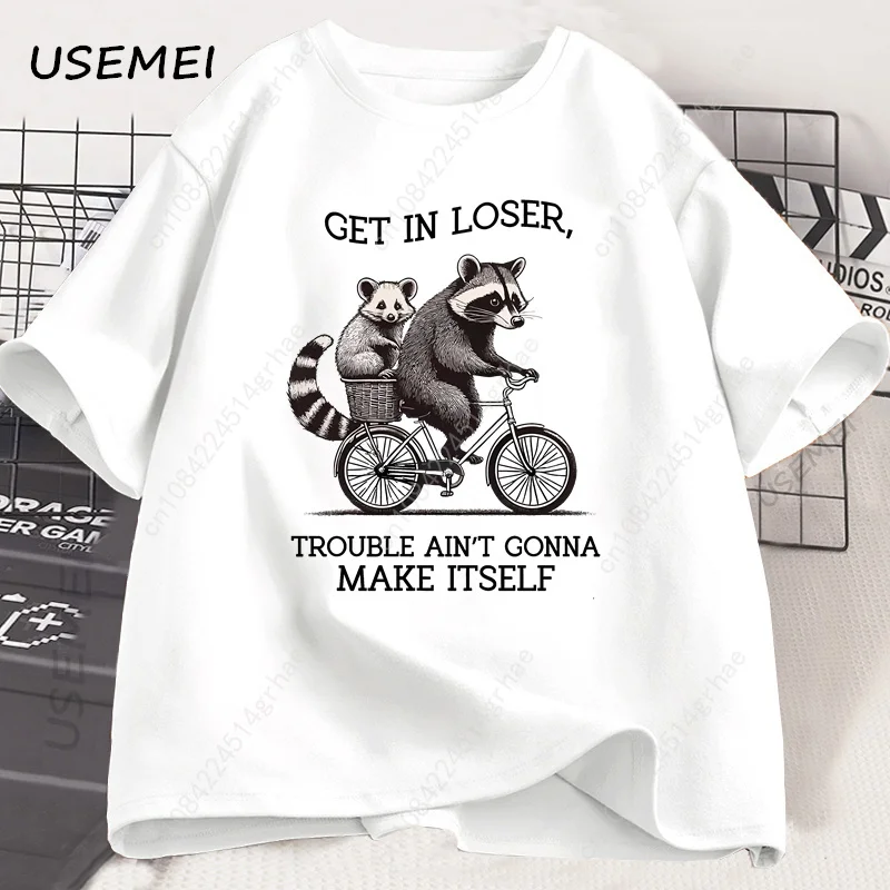 Get in Loser T Shirt Funny Rac - Tee Graphic Print บทวิจารณ์และราคา