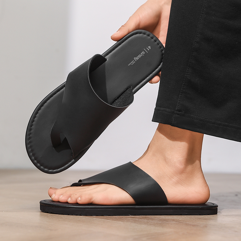 High Quality Mens Slippers Fas - Flip Flop Leather Men บทวิจารณ์และราคา