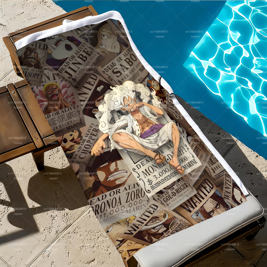 Retro Pirate Wanted Bounty Lar - Beach Towel Large บทวิจารณ์และราคา