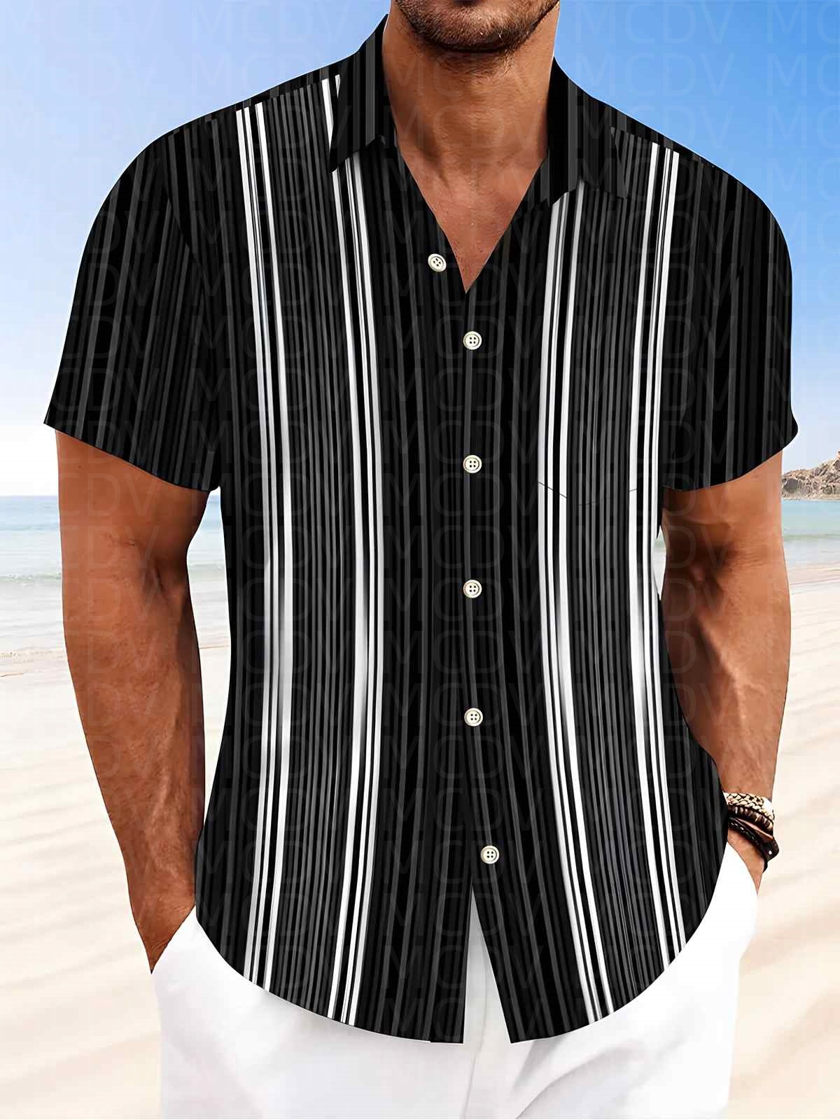 Food Pattern Men's Hawaiian Sh - Shirt Camp Collar บทวิจารณ์และราคา