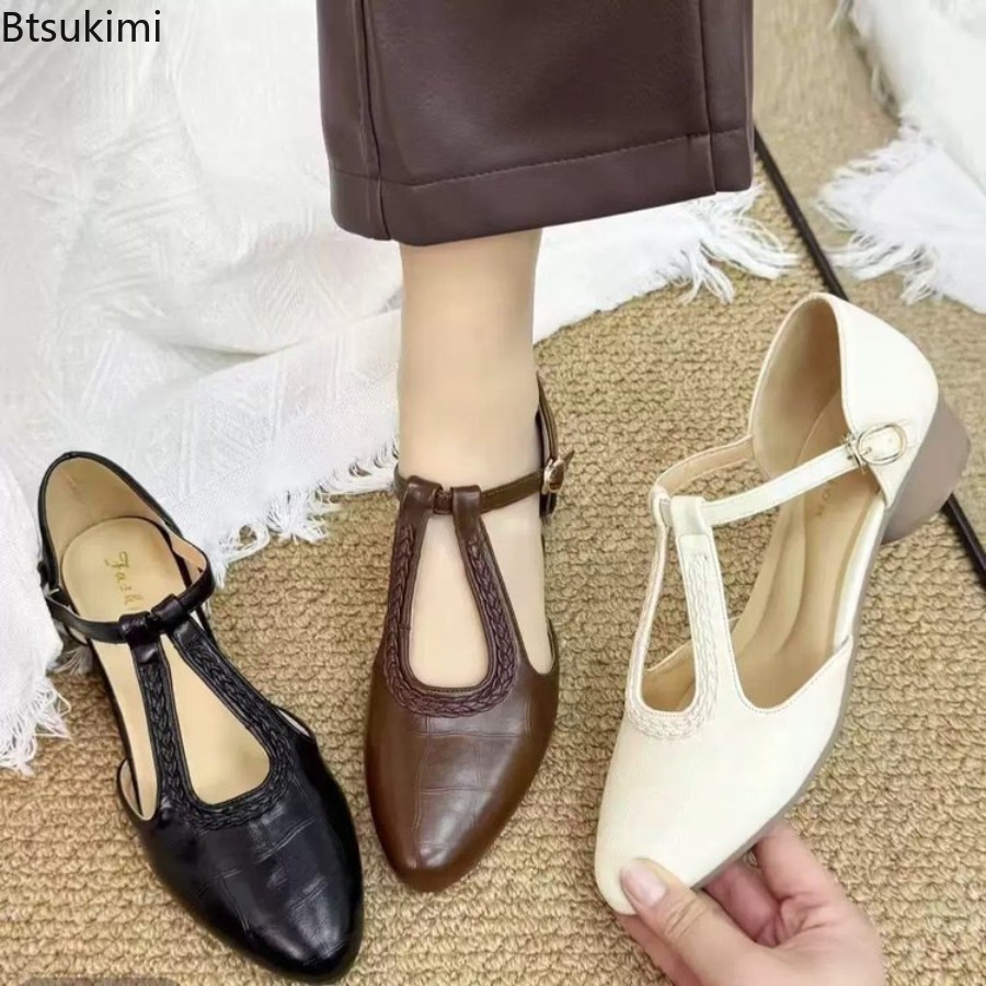 New Summer Women's Retro Hollo - Casual Sandal Leather บทวิจารณ์และราคา