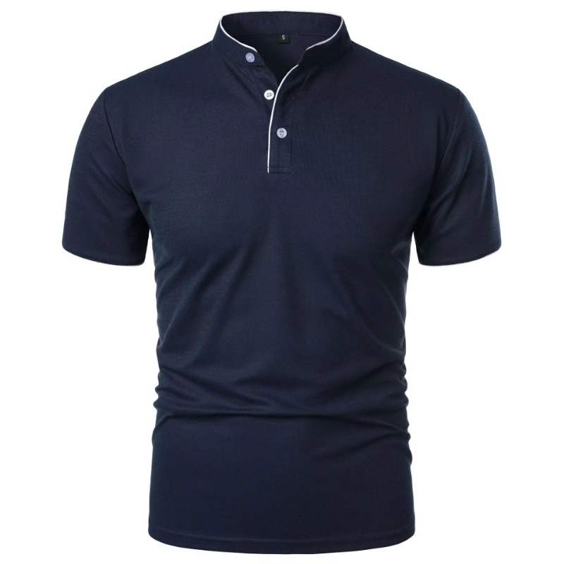 New Men's Short Sleeve Collar  - Polo Shirt Pique บทวิจารณ์และราคา