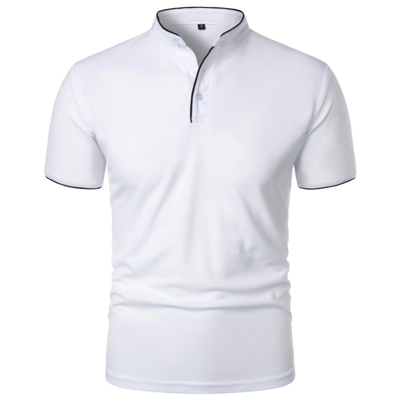 New Men's Short Sleeve Collar  - Polo Shirt Pique บทวิจารณ์และราคา