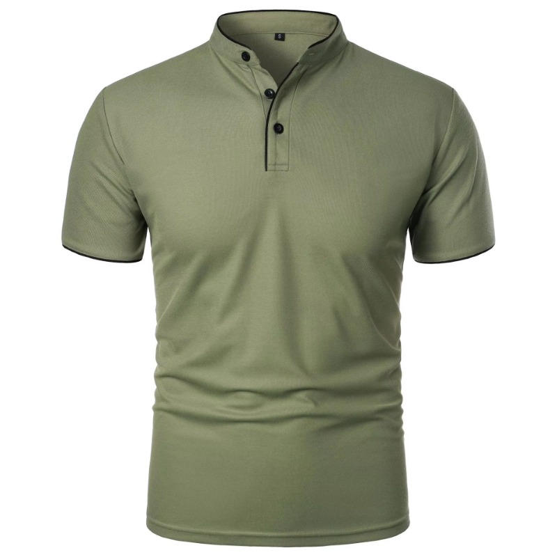 New Men's Short Sleeve Collar  - Polo Shirt Pique บทวิจารณ์และราคา