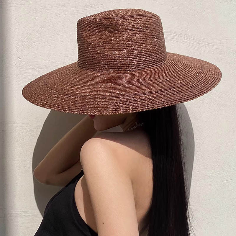 Large Brim Panama Straw Hat Fo - Bucket Hat Straw บทวิจารณ์และราคา