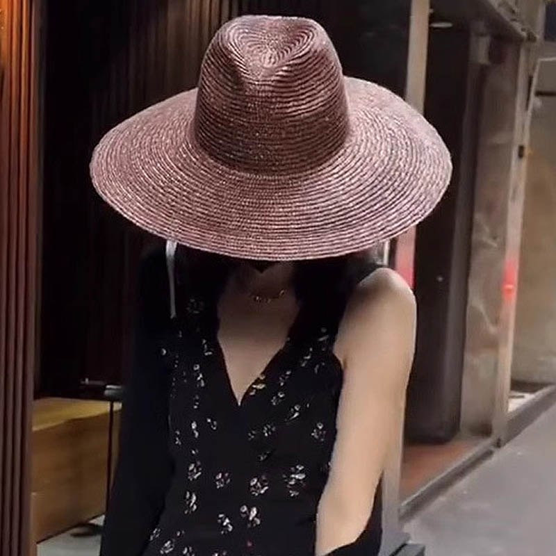 Large Brim Panama Straw Hat Fo - Bucket Hat Straw บทวิจารณ์และราคา