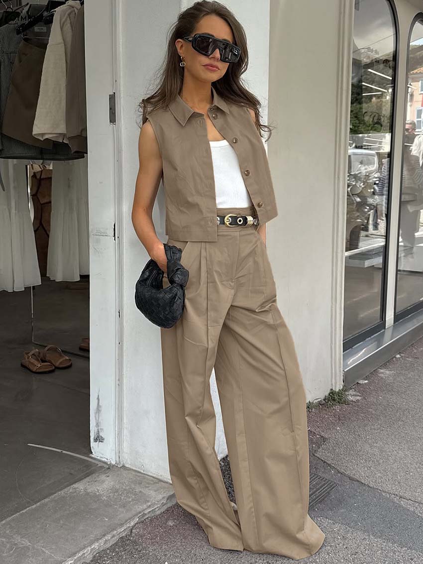 Oymimi Fashion Brown Cotton Wo - Shirt Camp Collar บทวิจารณ์และราคา