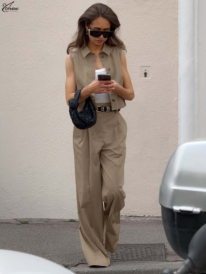Oymimi Fashion Brown Cotton Wo - Shirt Camp Collar บทวิจารณ์และราคา