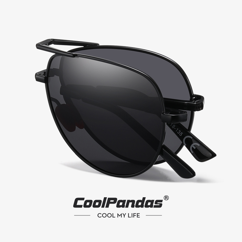 CoolPandas Fashion Folding Sun - Sunglasses Aviator Polarized บทวิจารณ์และราคา