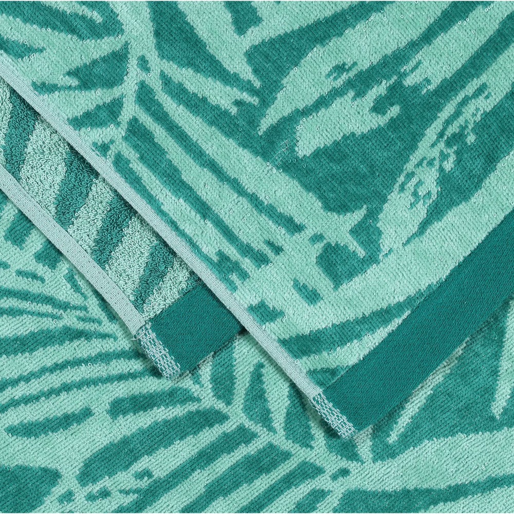 Oversized Green Palm Print Bea - Beach Towel Large บทวิจารณ์และราคา