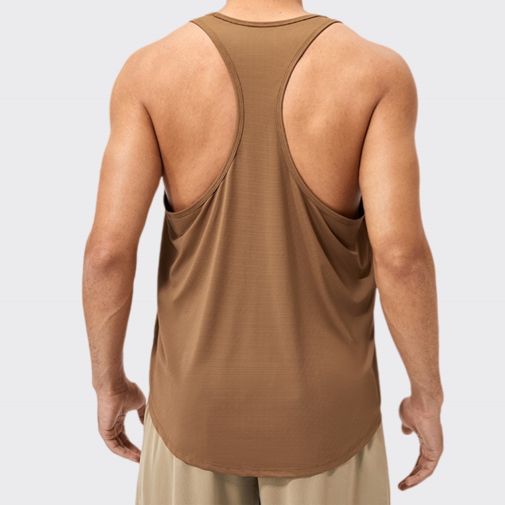Men's Sleeveless Shirt Fitness - Tank Top Muscle บทวิจารณ์และราคา