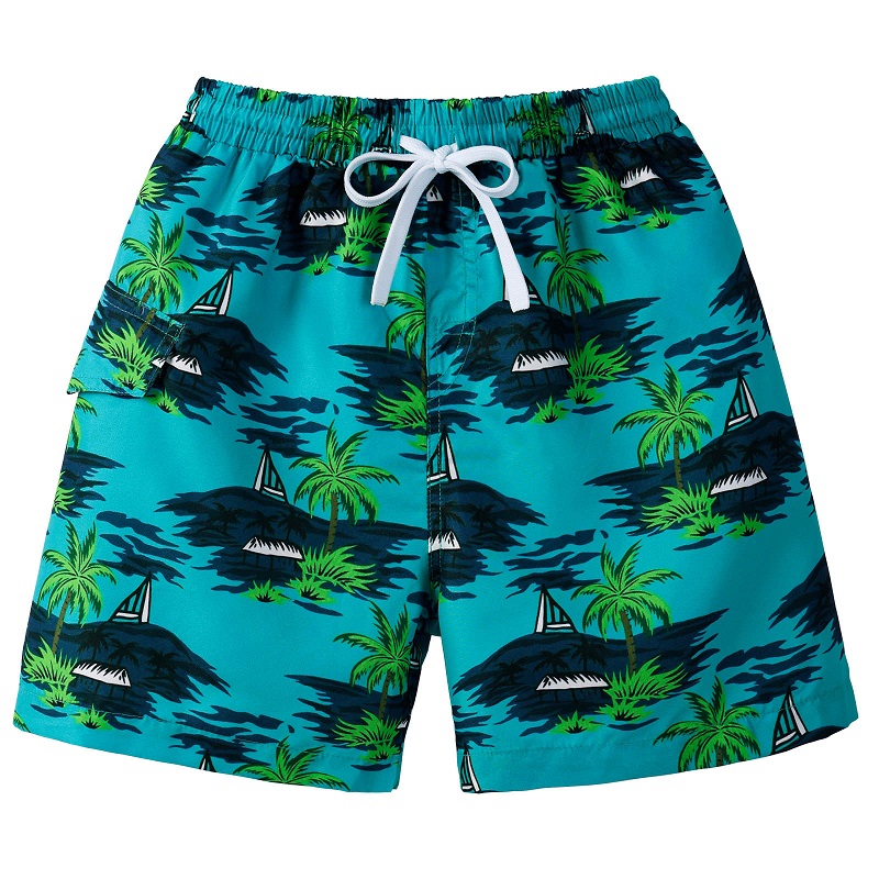 Hawaii Kids Swim Shorts Cute S - Trunks Board Surf บทวิจารณ์และราคา