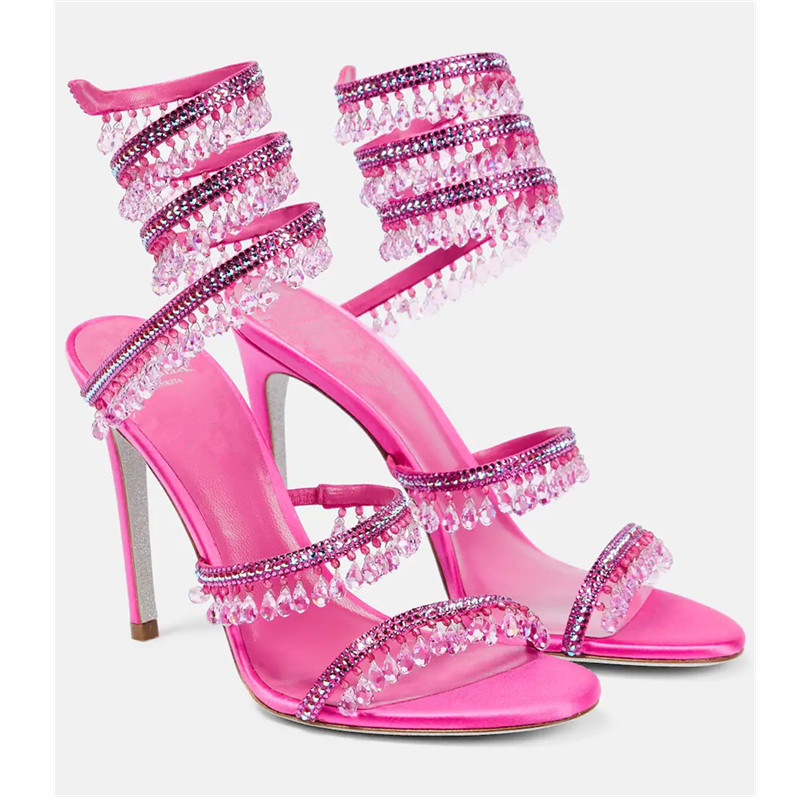 2026 Women's High Heels New Rh - Casual Sandal Leather บทวิจารณ์และราคา