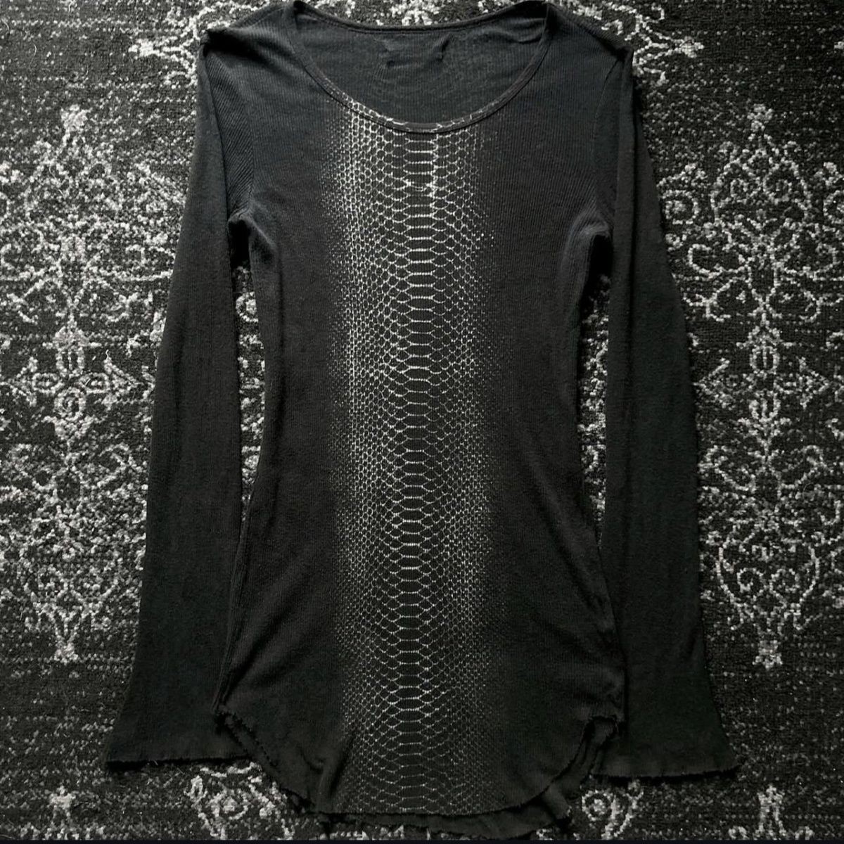 Tops Longsleeve Black Round Ne - Tee Graphic Print บทวิจารณ์และราคา