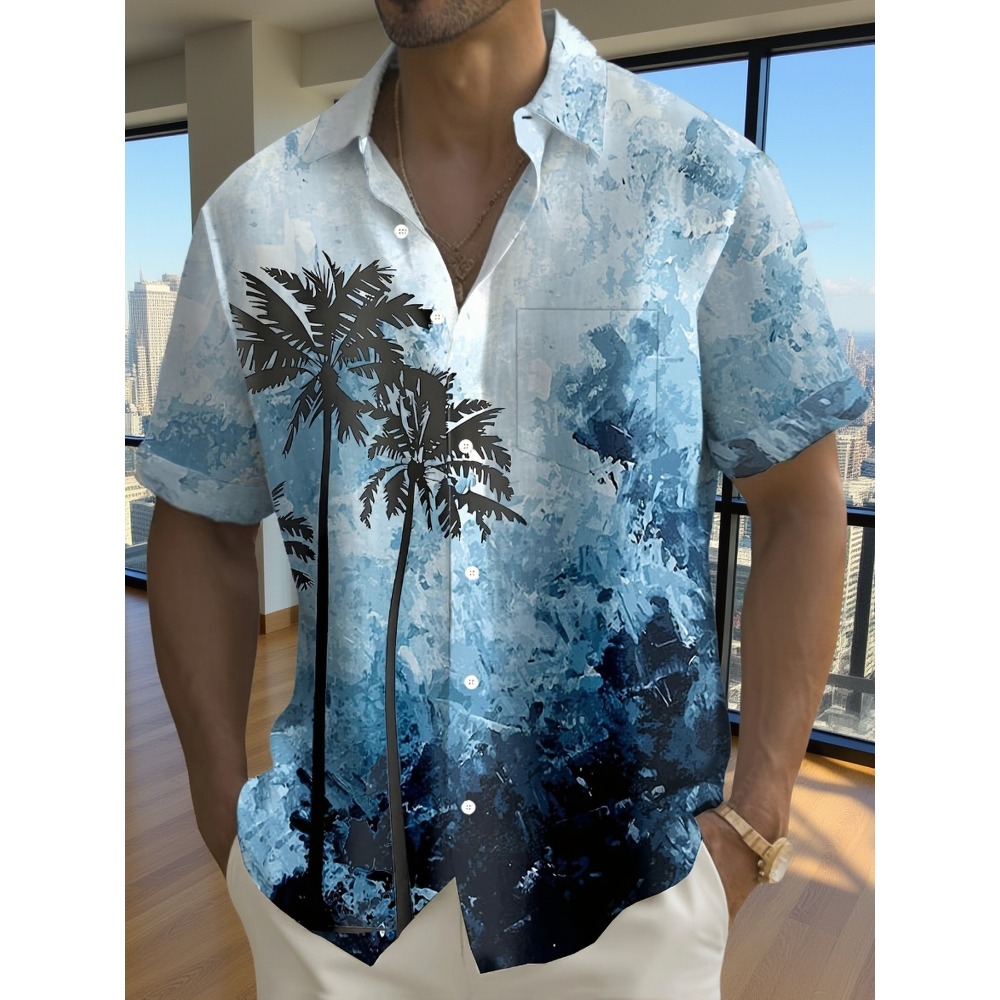 Minimal Ink Texture Lapel Reso - Resort Shirt Floral บทวิจารณ์และราคา