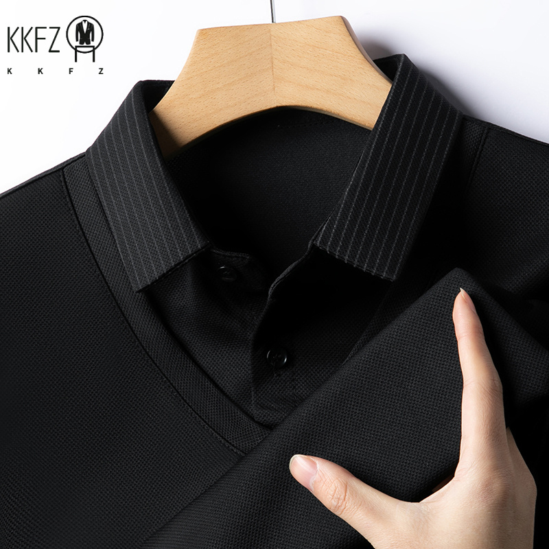 Men's Casual Fashion Long Slee - Polo Shirt Pique บทวิจารณ์และราคา