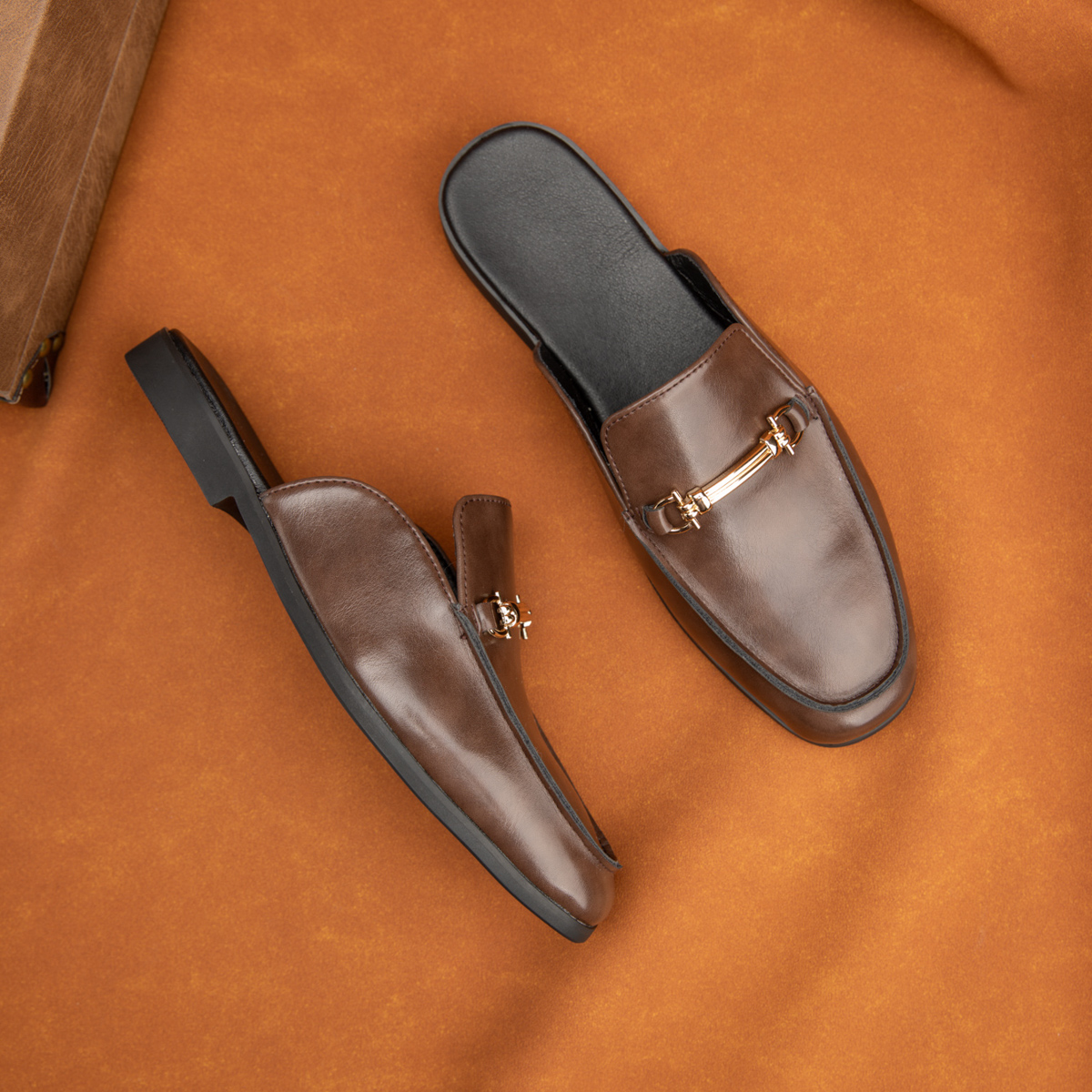 Fashion Men's Slip-on Half Sli - Flip Flop Leather Men บทวิจารณ์และราคา