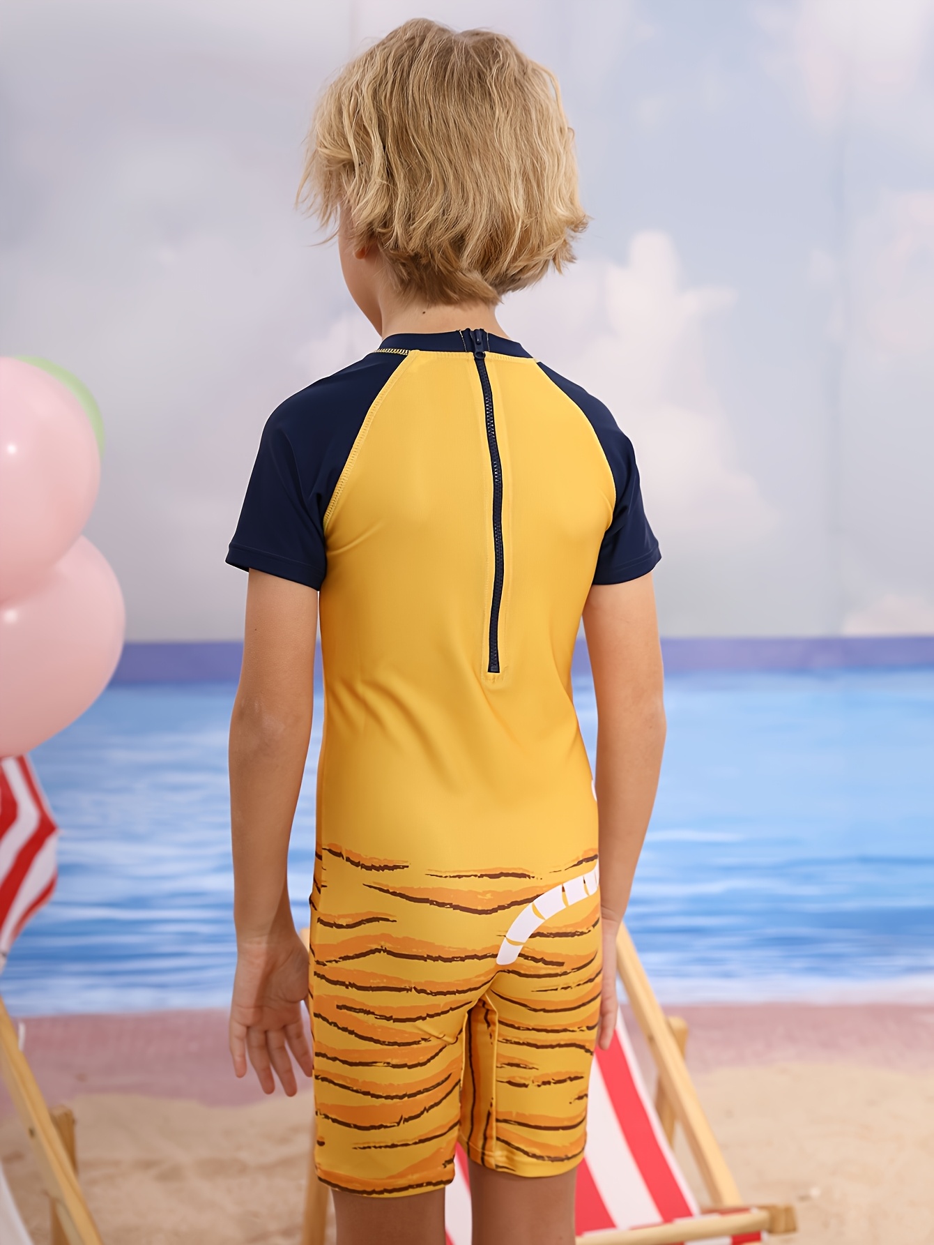 Cute Tiger Children's One-piec - Swim Trunk Quick Dry บทวิจารณ์และราคา
