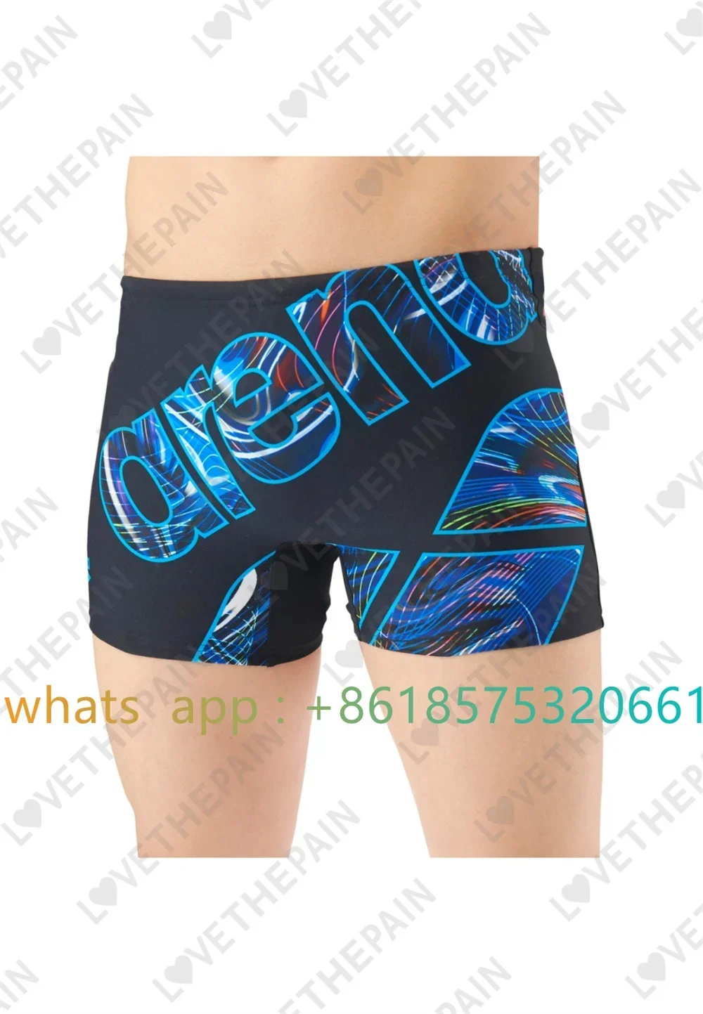 Men Jammer Training Swimwear T - Swim Trunk Quick Dry บทวิจารณ์และราคา