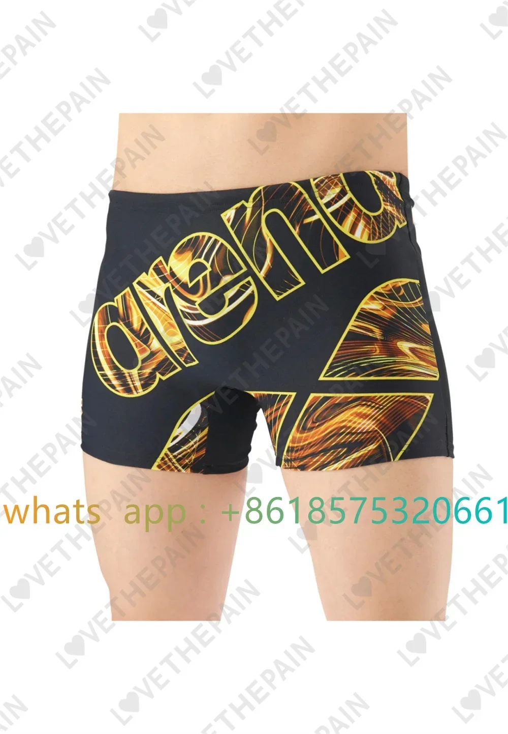 Men Jammer Training Swimwear T - Swim Trunk Quick Dry บทวิจารณ์และราคา