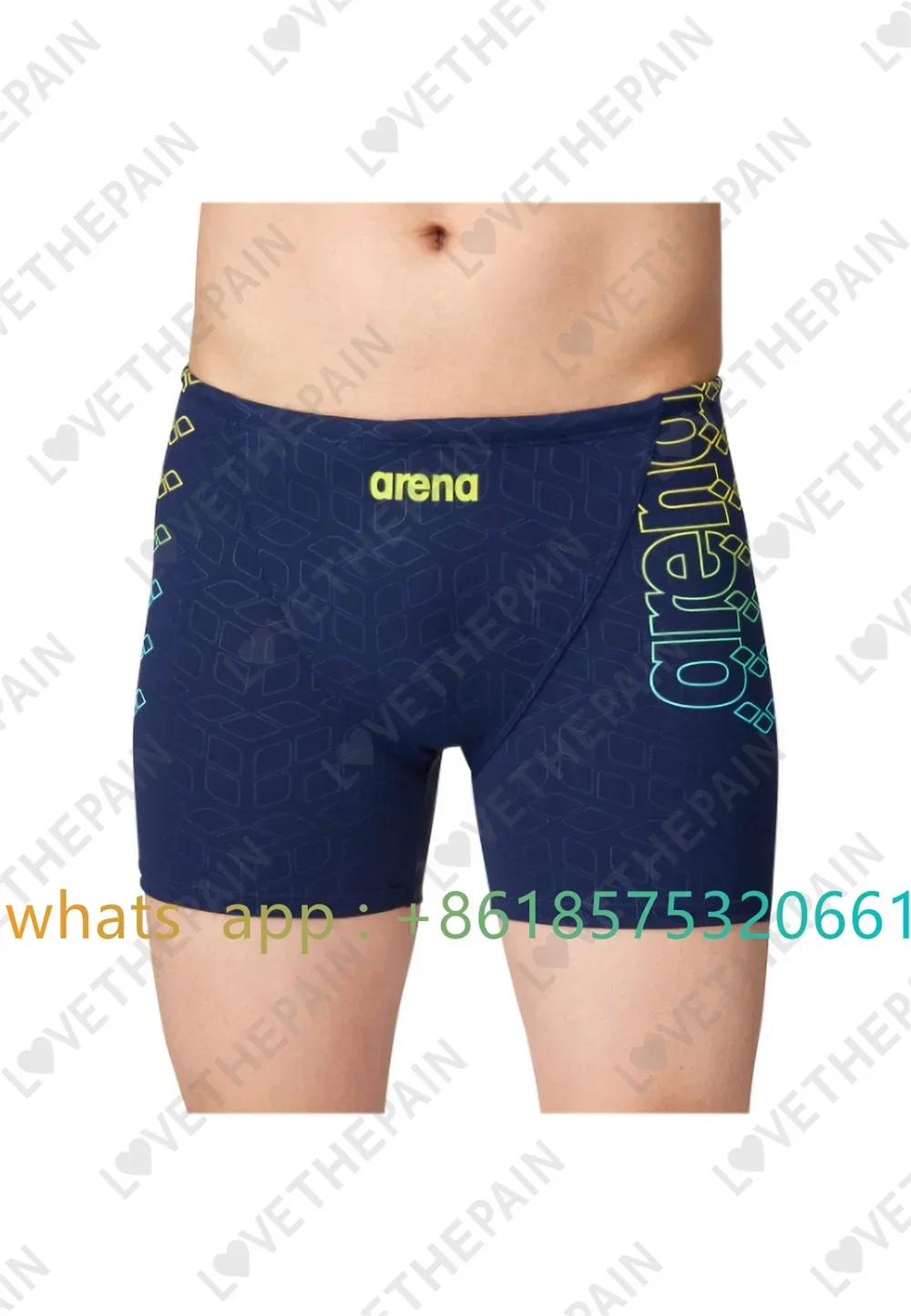 Men Jammer Training Swimwear T - Swim Trunk Quick Dry บทวิจารณ์และราคา