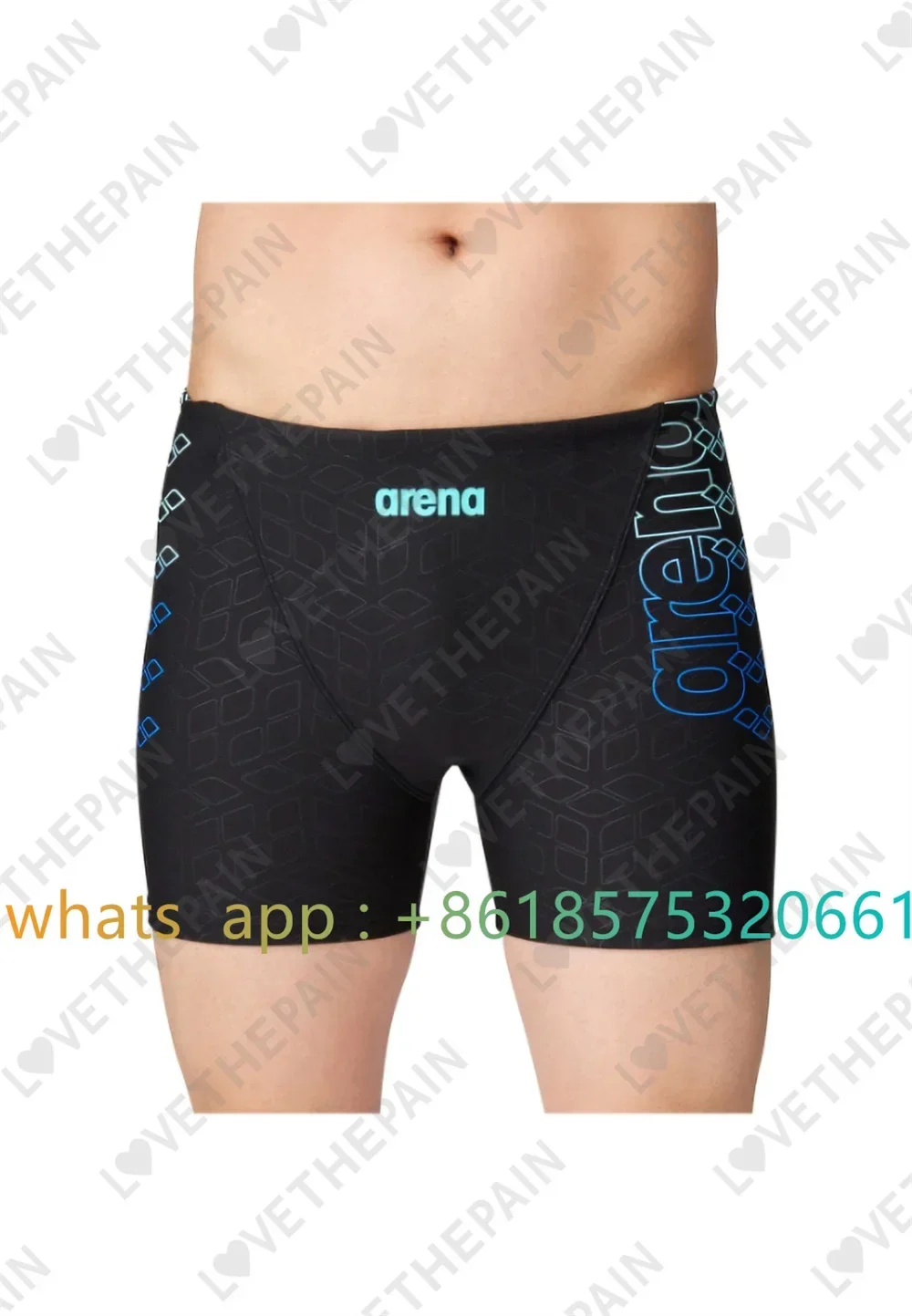 Men Jammer Training Swimwear T - Swim Trunk Quick Dry บทวิจารณ์และราคา