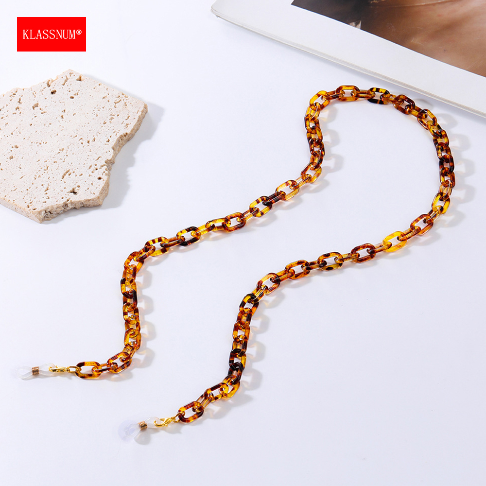 KLASSNUM Multicolor Brown Acry - Sunglass Retainer Cord บทวิจารณ์และราคา
