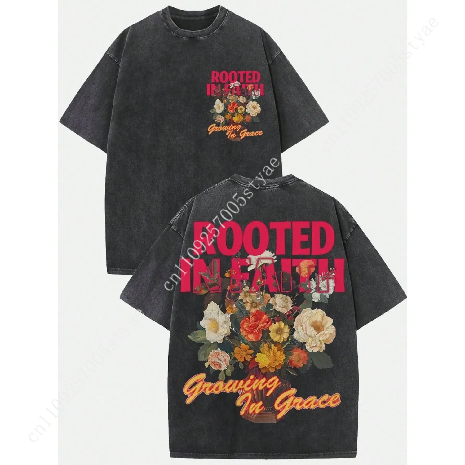 Women'S Vintage Washed 230gsm  - Tee Graphic Print บทวิจารณ์และราคา