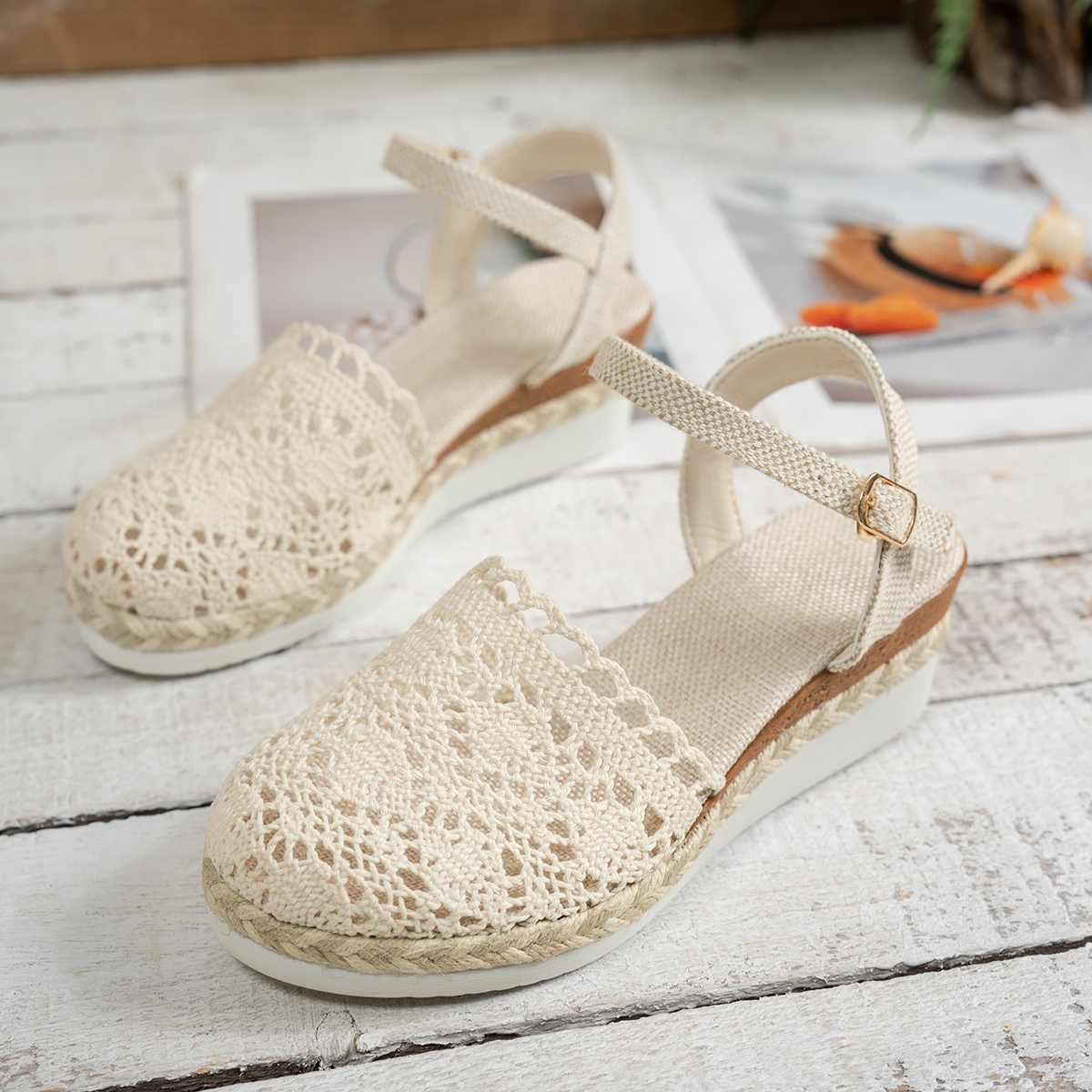Women Wedge Sandals 2025 Summe - Espadrille Slip On บทวิจารณ์และราคา