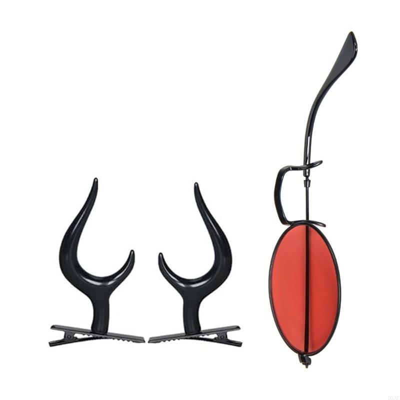 DXAE Devil Horns Hair Clips Mo - Sunglass Retainer Cord บทวิจารณ์และราคา